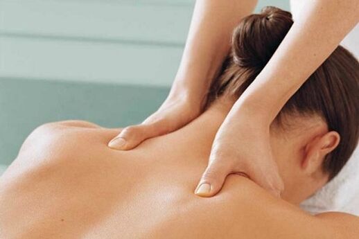 Massage with cervical osteochondrosis